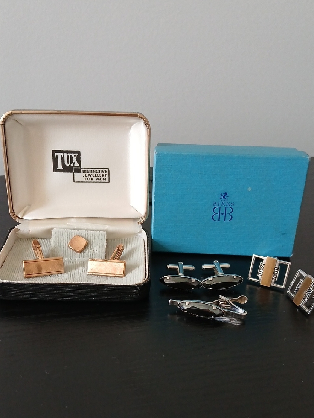 🌹Birks Cufflinks Tie Tack Clip Sets Tux Vintage